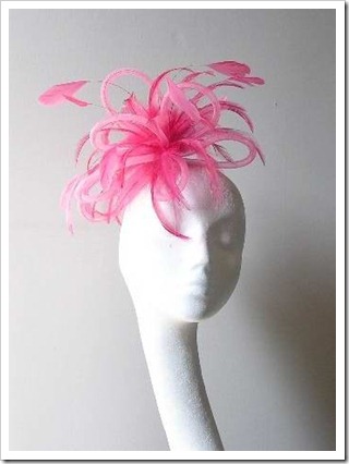 .Fuschia Wedding Fascinator Hat