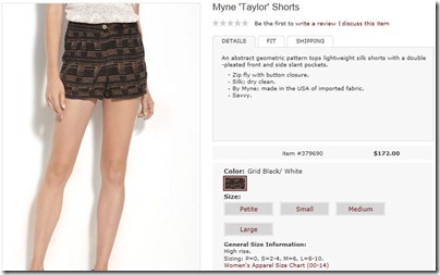 nordstrom Myne 'Taylor' Shorts
