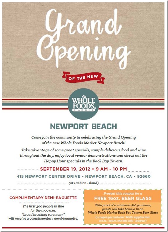 whole food grand opening