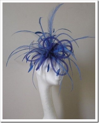 Royal Blue Wedding Fascinator Hat