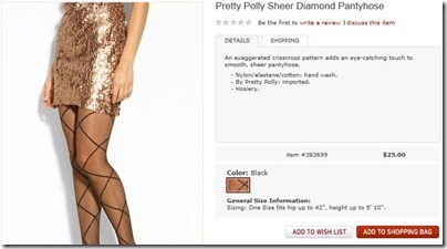 Nordstrom Pretty Polly Sheer Diamond Pantyhose
